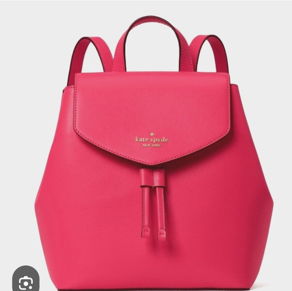 kate spade New York Pink Saffiano Leather Backpack Nwot